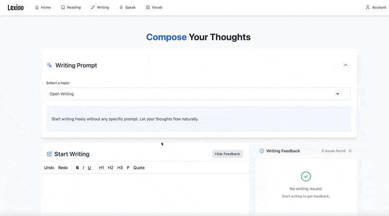 Lexioo AI Writing Coach